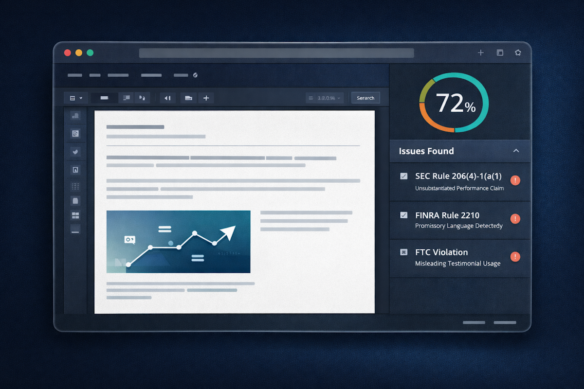 Marcovio compliance review interface